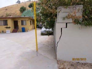 Crack in compound wall