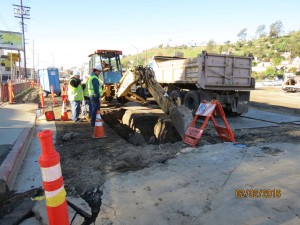 Construction site documentation photo
